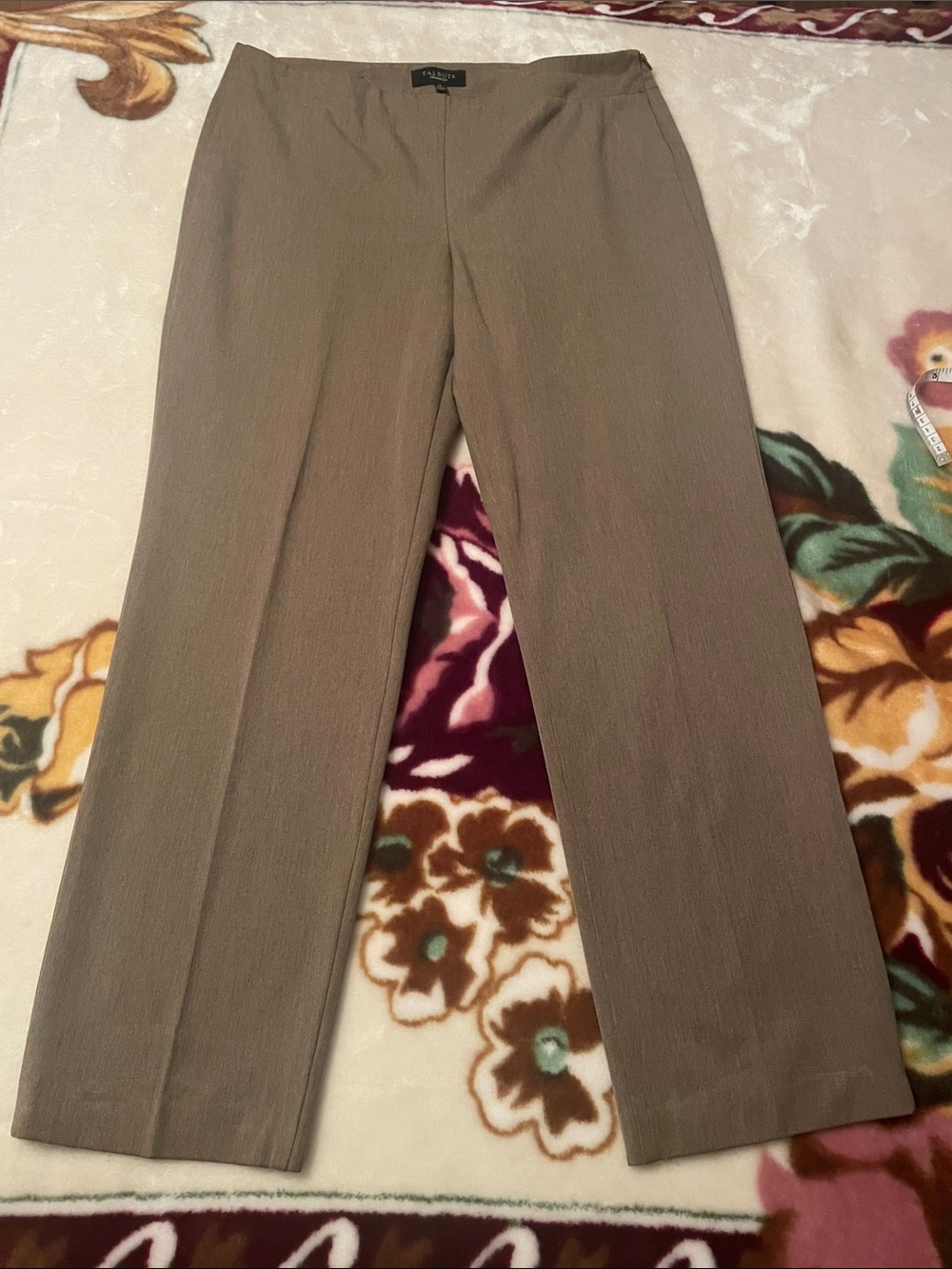 Talbots Women’s Tan Straight-Leg Dress Pants Size 14